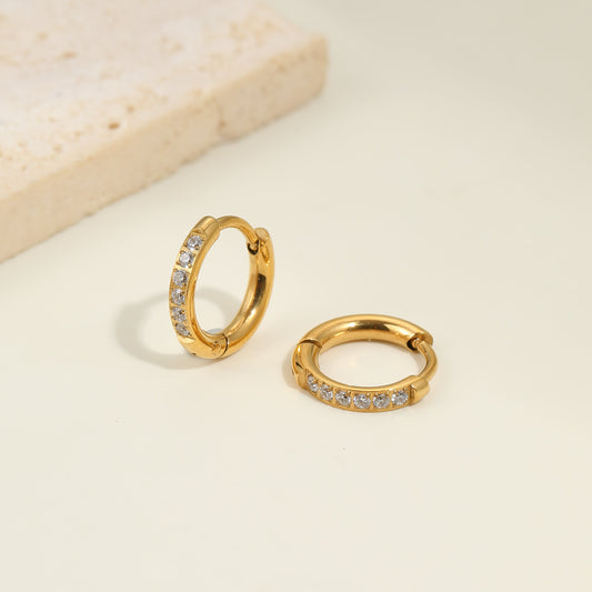 Grace Gold Huggie Earrings