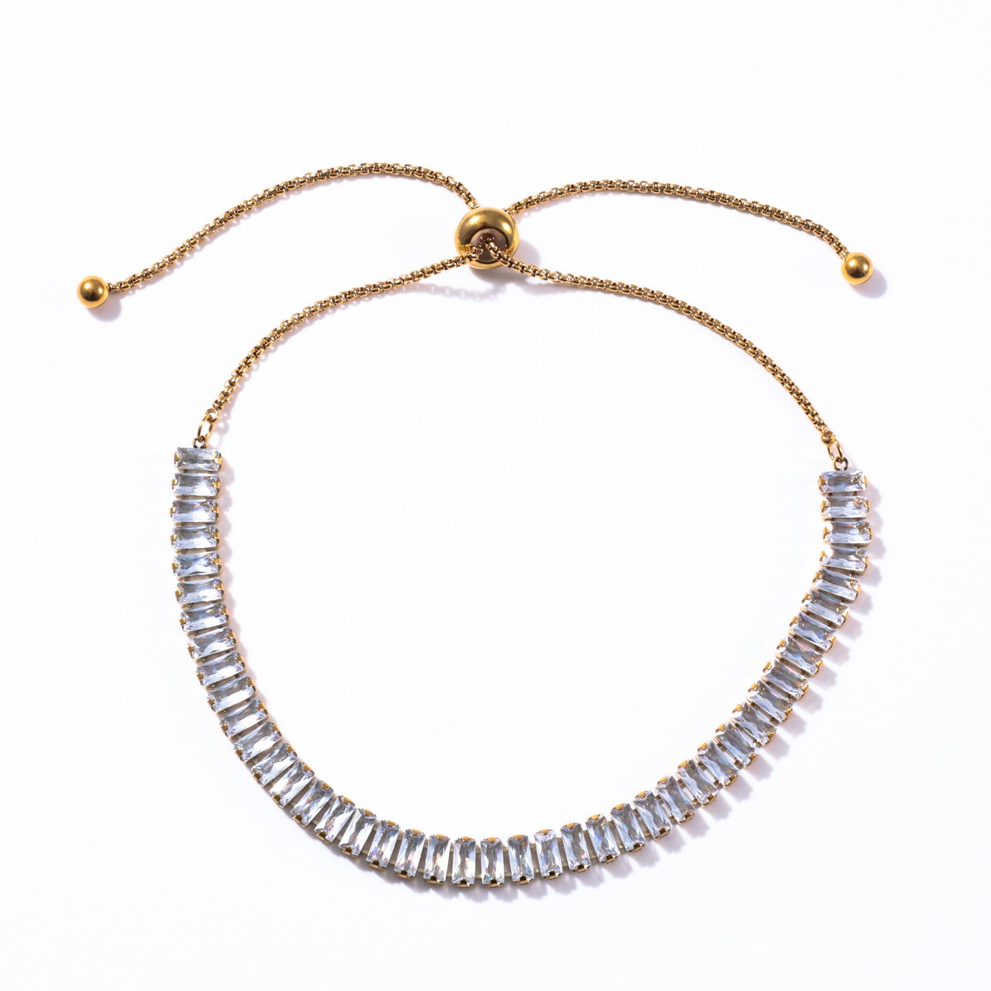 Luna Tennis Gold Bracelet