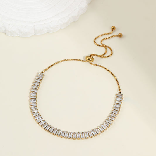 Luna Tennis Gold Bracelet