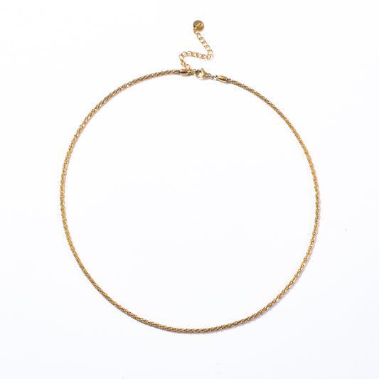 Sahara Gold Twist Necklace