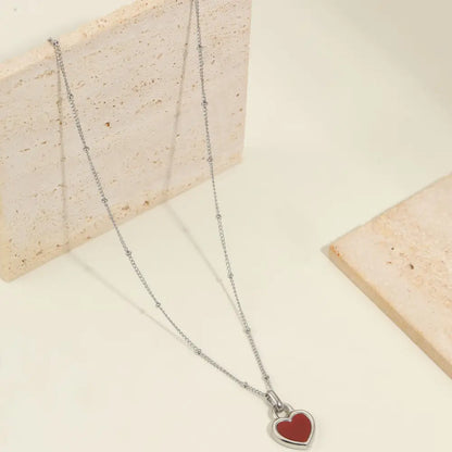 Amour Lock Silver Necklace