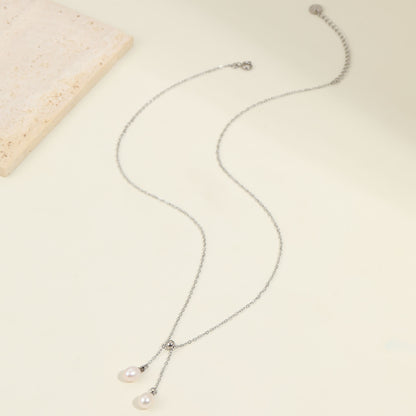 Dream Silver Fresh Water Pearl Necklace