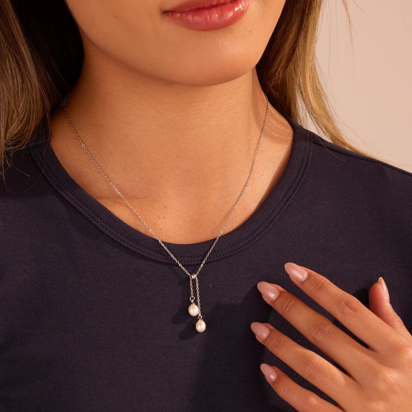 Dream Silver Fresh Water Pearl Necklace