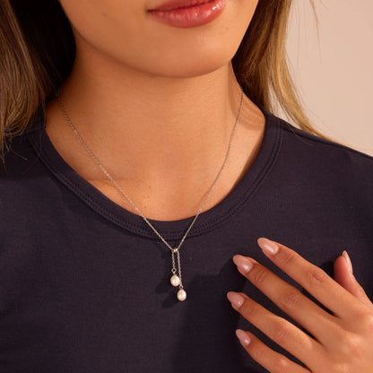 Dream Silver Fresh Water Pearl Necklace