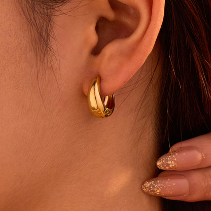 Dune Gold Huggie Earrings