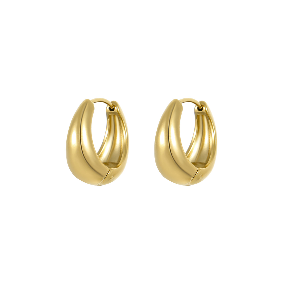 Dune Gold Huggie Earrings