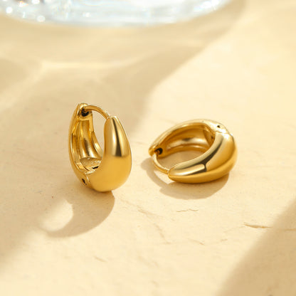 Dune Gold Huggie Earrings