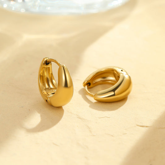 Dune Gold Huggie Earrings