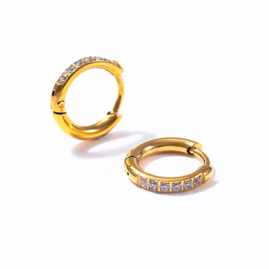 Grace Gold Huggie Earrings