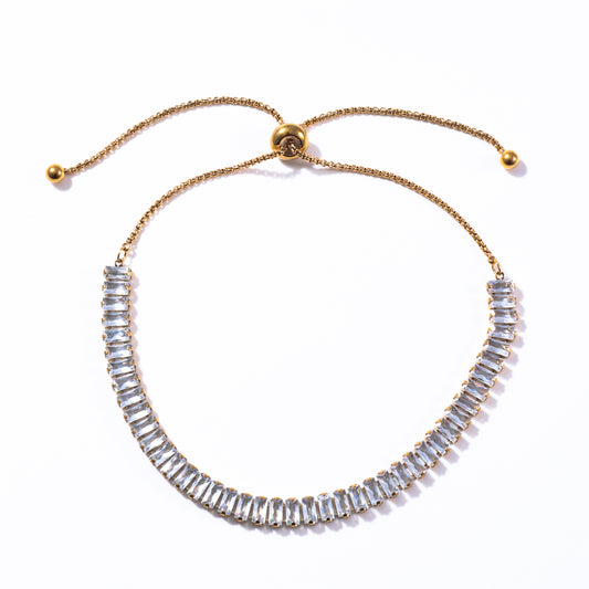 Luna Tennis Gold Bracelet