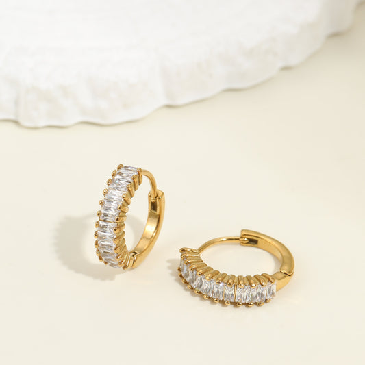 Moonlight Gold Huggie Earrings