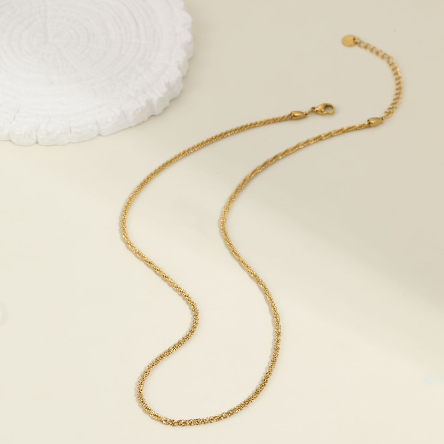 Sahara Gold Twist Necklace