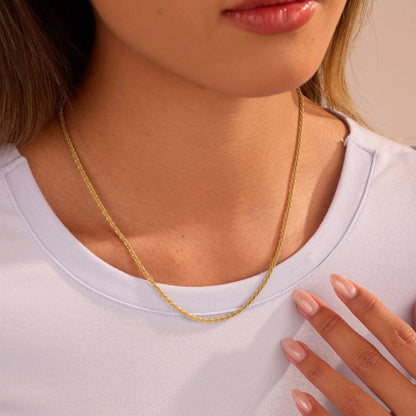 Sahara Gold Twist Necklace