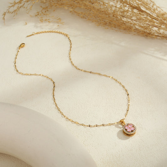 Sakura Gold Necklace