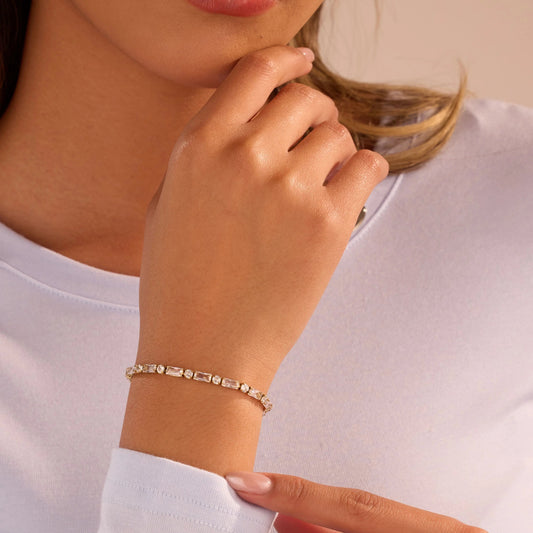 Solstice Gold Tennis Bracelet