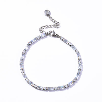 Solstice Silver Tennis Bracelet