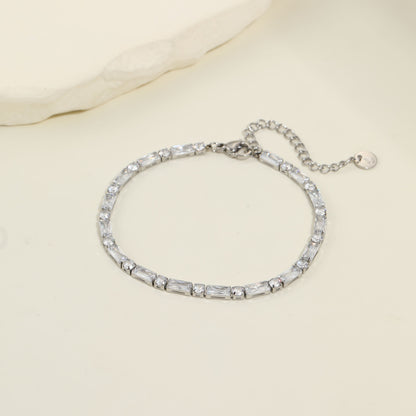 Solstice Silver Tennis Bracelet